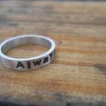 Hand Stamped Always & Forever Ring