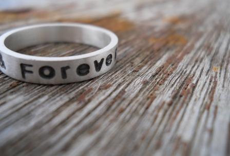 Hand Stamped Always & Forever Ring
